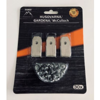 NŮŽ ROBOTICKÝCH SEKAČEK HUSQVARNA GARDENA 35mm - SADA 30 ks EVEREST