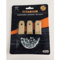 NŮŽ ROBOTICKÝCH SEKAČEK HUSQVARNA GARDENA 43mm TYTAN - SADA 30 ks EVEREST