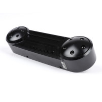 Kryt kyvné vidlice Moto Nostra CNC, lesklá černá, rovná kyvná vidlice Vespa GT 125 (ZAPM31100), Vespa GT 200 (ZAPM31200), Vespa GT 60 (ZAPM45102)