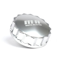 Víčko palivové nádrže Moto Nostra CNC, stříbrné Vespa