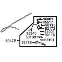 Brzdová páčka levá zadní pro Kymco Agility 50 Carry