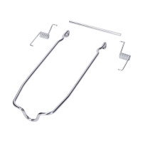 Chromovaná svorka na nosič zavazadel DMP pro Hercules Prima 5 / 5N / 5S / 5SL Sachs 505/2 49 ccm, 2-takt 1,5 HP / 1,6 HP (novější) 2-stupňová manuální