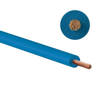 Kabel,vodič modrý, průřez 1mm2 délka 1m