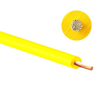 Kabel,vodič žlutý, průřez 1mm2 délka  1m