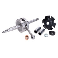 Kliková hřídel Malossi MHR Team RHQ, ojnice = 90 mm, zdvih = 44 mm, KB = 13 mm, pro Aprillia, Yamaha, MBK, Beta Minarelli, horizontální LC