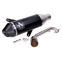 Výfuk Arrow Urban – černý s katalyzátorem (Vespa GTS 310) – OEM AW551AKN