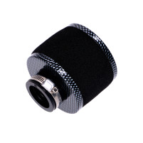 Vzduchový filtr, pěnový  28 mm, 75x80 mm, karbonový vzhled, rovný,univerzální