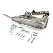 Výfuk BGM PRO Clubman V4.0 pro QUATTRINI M210 Lambretta Series 1-3 nelakovaný