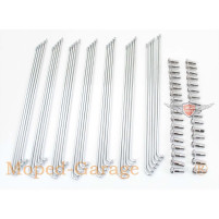 Sada drátů čtyřlístků ocelová 190mm 2,7mm nipl 5mm pro Hercules Prima 2N, 2S, 3S, M1, M2, M3, P1, MP 2, MF 3, 4, HR 1, DKW moped typ 630, moped 25 629