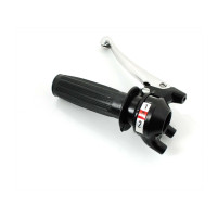 2rychlostní rukojeť řazení černá drážkovaná guma pro Hercules Prima, M, KTM, DKW Zündapp ZR, Bergsteiger, Bergsteiger M 25, 50, ZR Z (434-17.704.)