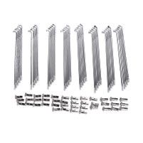 Paprsky chromované 183 mm, 36 kusů s niplemi pro Kreidler, Florett LF, LH, Eiertank, GT