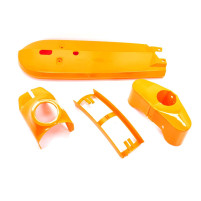 Kapotážní sada plastová oranžová, 4dílná pro Kreidler Florett RS, RM, GT