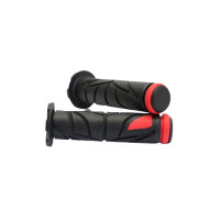 Sada gripů černo/červené pro skútry, motocykly, čtyřkolky