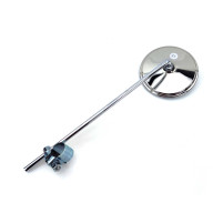 Zrcadlo bumm z nerezové oceli kruhové se svorkou pro Zündapp, Kreidler, Hercules, Miele, DKW, NSU, Horex, Puch, Gritzner