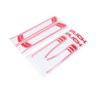 Sada samolepek - červená pro Puch Maxi, S, N - 349.8.20.547.0 / 349.9.20.537.0 / 321.4.30.866.1