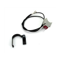 Spínač klaksonu s kabelem šedý pro Peugeot 103