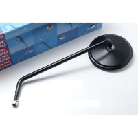 Zrcátko levé matně černé M8 x 15mm pro Zündapp CS, CX, Hercules K 50 Ultra, MK, Super