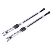 Sada teleskopických hliníkových vidlic s pružinami a manžetami pro Puch Maxi