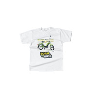 Tričko s potiskem Born To Ride Babetta, bílé, vel. 3XL