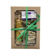 Vánoční dárková sada pro maminky a babičky (med-mýdlo-svíčka)