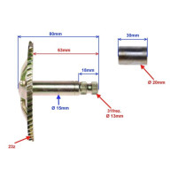 Startovací segment pro Čínské motory 2T Keeway, CPI, Kentoya, Yuki 72/80mm