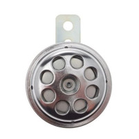 Univerzální stříbrný klakson/houkačka 6V pro mopedy, motocykly