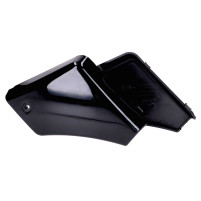 Boční kryty kastlíku na nářadí, černé, nelakované, pro Peugeot 103, SPX, Vogue