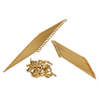 Sada paprsků Schmitt 16" zlaté barvy pro Simson S50, S51, S70, S53, S83 Enduro