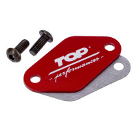 Kryt olejového čerpadla Top Performance červený pro Minarelli AM6, Derbi