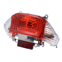 Zadní světlo s čirými blinkry pro Kymco, Baotian, Yuki 50ccm GY6, 139QMB/QMA E3, E9