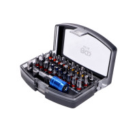 Sada bitů šroubováku, barevně kódovaná, 32 kusů