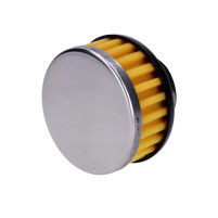 Vzduchový filtr 28-35mm rovný 80x58mm pěnový žlutý pro karburátory Bing, Puch Maxi, Zündapp, Hercules, Kreidler