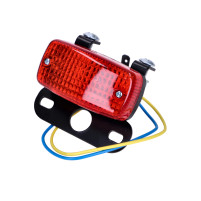 Mini zadní světlo s držákem SPZ 73 × 37 mm (brzdové světlo)