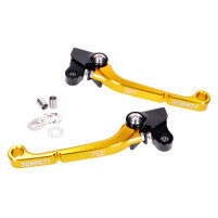 Sada brzdové a spojkové páčky Schmitt CNC hliník, černo-zlatá pro Simson S50, S51, S53, KR51/2, SR50, SR80