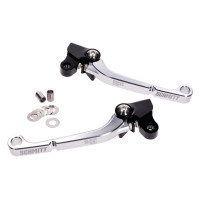 Sada brzdové a spojkové páčky Schmitt CNC hliník, černo-stříbrná pro Simson S50, S51, S53, KR51/2, SR50, SR80
