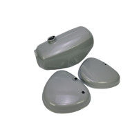 Nádrž paliva + víka schránky SIMSON S51 Enduro - stříbrná