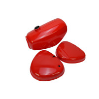 Palivová, benzínová nádrž + boční kryty pro SIMSON S51 Enduro - červená