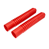 Manžety vidlice 340 mm červené – univerzální (sada 2 ks) pro Honda MT, MTX, Yamaha DT, MX