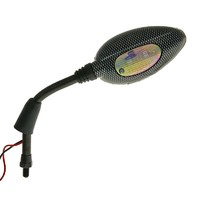 Zrcátko Streetlight tmavé na levé straně, závit M8, styl karbon