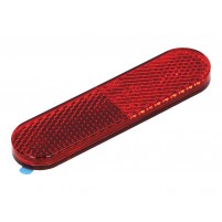 Odrazka 95x25mm červená samolepka