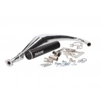 Výfuk Yasuni R2 MAX černý chrom pro Offroad, SM, Minarelli AM, Derbi D50B0, EBE