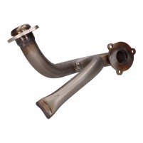Výfukové koleno z nerezové oceli s trubkou pro Aprilia SX, RX, Derbi Senda, DRD, X-Treme, SM, Gilera RCR, SMT