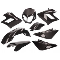 Sada černých plastů pro Derbi Senda DRD Racing -2010