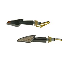 indicator light set M8 thread LED black Spike clear glass