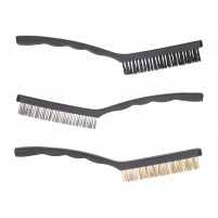 Sada kartáčů 225 mm ocel, mosaz, plast - 3 kusy