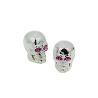 Sada čepiček ventilků Skull Chrome