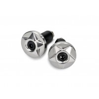Koncovka řidítek VOCA CNC 14mm - stříbrný