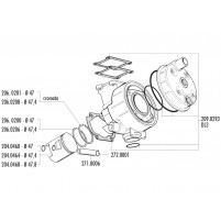 Pístní sada Polini Sport 70cc 47mm pro Benelli Devil, Spring, Malaguti MRX Minarelli DL3 50