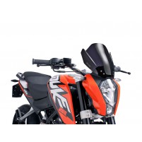 Plexisklo nové generace (černé) pro KTM Duke 125, 200, 390 11-16