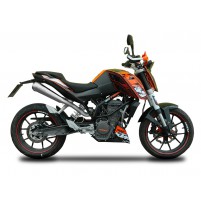 Tlumič výfuku High-Mount GP ve stylu nerezové oceli pro KTM Duke 125, 200 11-16